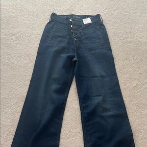 J. Crew Dark Indigo Button-Fly Denim Jeans